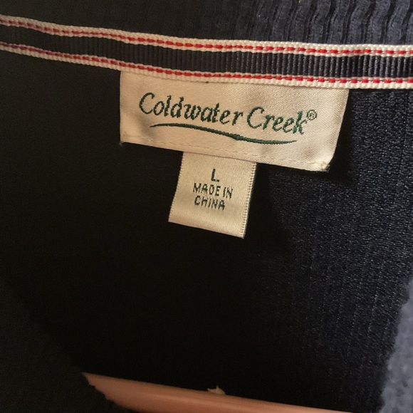 Coldwater Creek Women's Blue Turtleneck Sweater - Picture 3 of 3